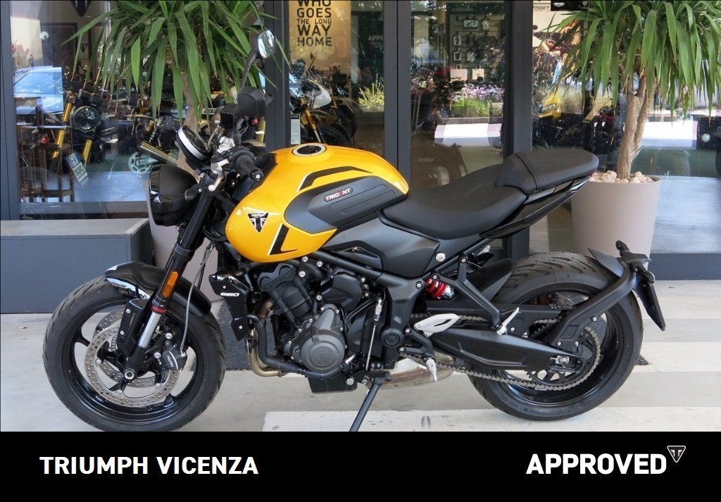TRIUMPH Trident 660 Cosmic Yellow / Sapphire Black Abs